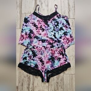 Torrid Tie Dye Sleep Cami And Shorts 4 / 4X